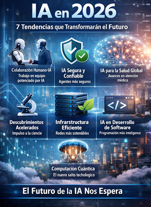 Inteligencia Artificial en 2026: 7 Tendencias que Transformarán la Tecnología y el Trabajo